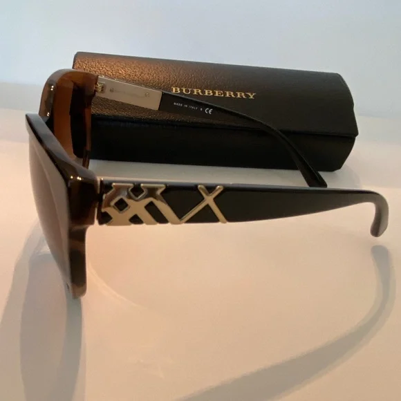 Burberry Women's Tortoise Shell Sunglasses - Picture 3 of 6